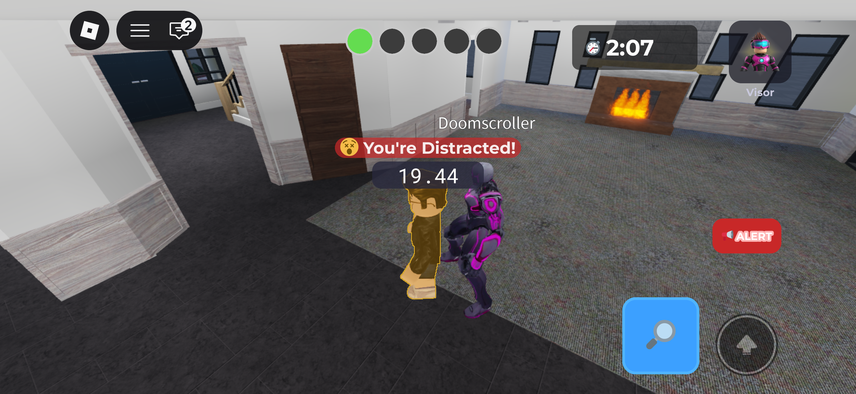 A distracted player