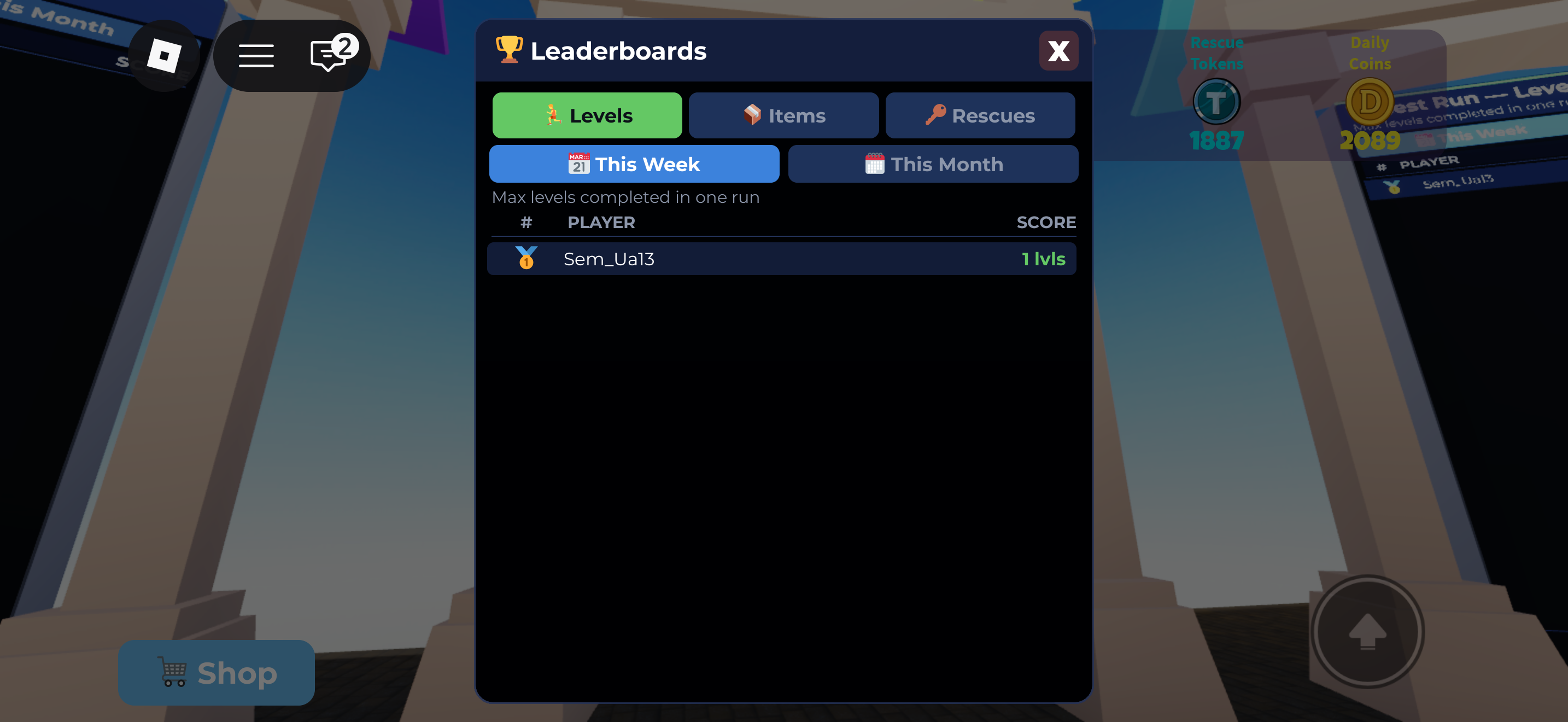 Levels board